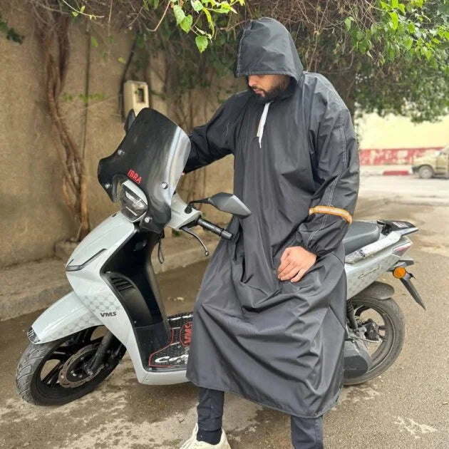 Pack d’Hiver Moto V2 – Combinaison Imperméable , Gants Thermiques , Cagoule Chaude