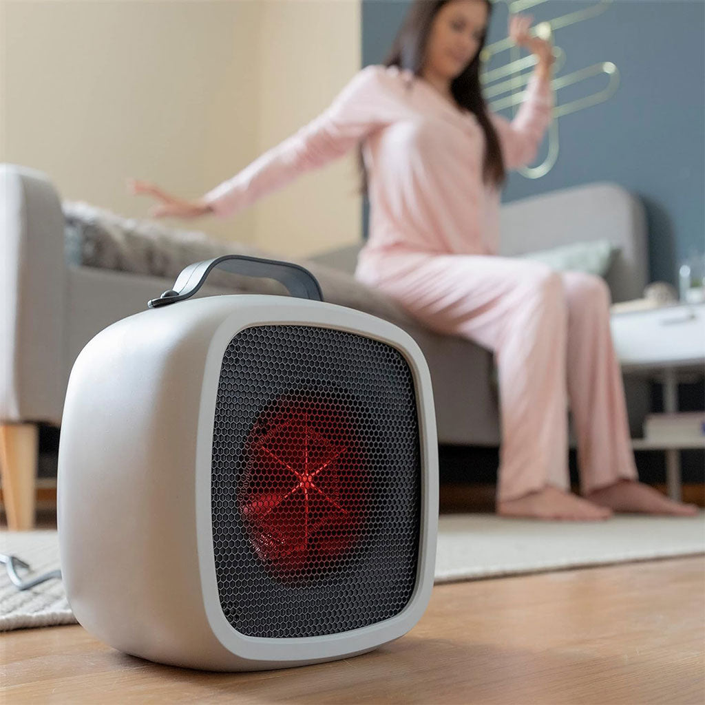 Radiateur Soufflant Céramique 500W Intelligent Portable Chaleur Rapide Surchauffe Sécurisée