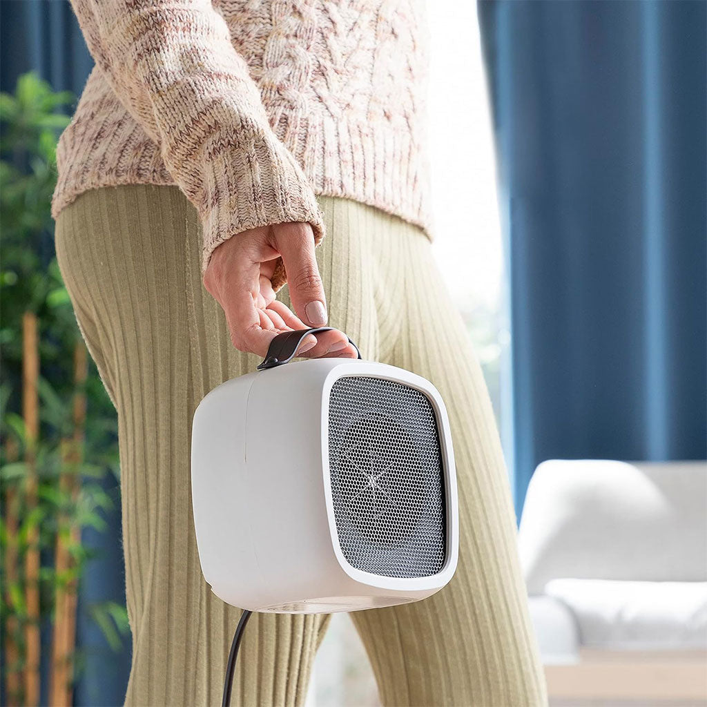 Radiateur Soufflant Céramique 500W Intelligent Portable Chaleur Rapide Surchauffe Sécurisée