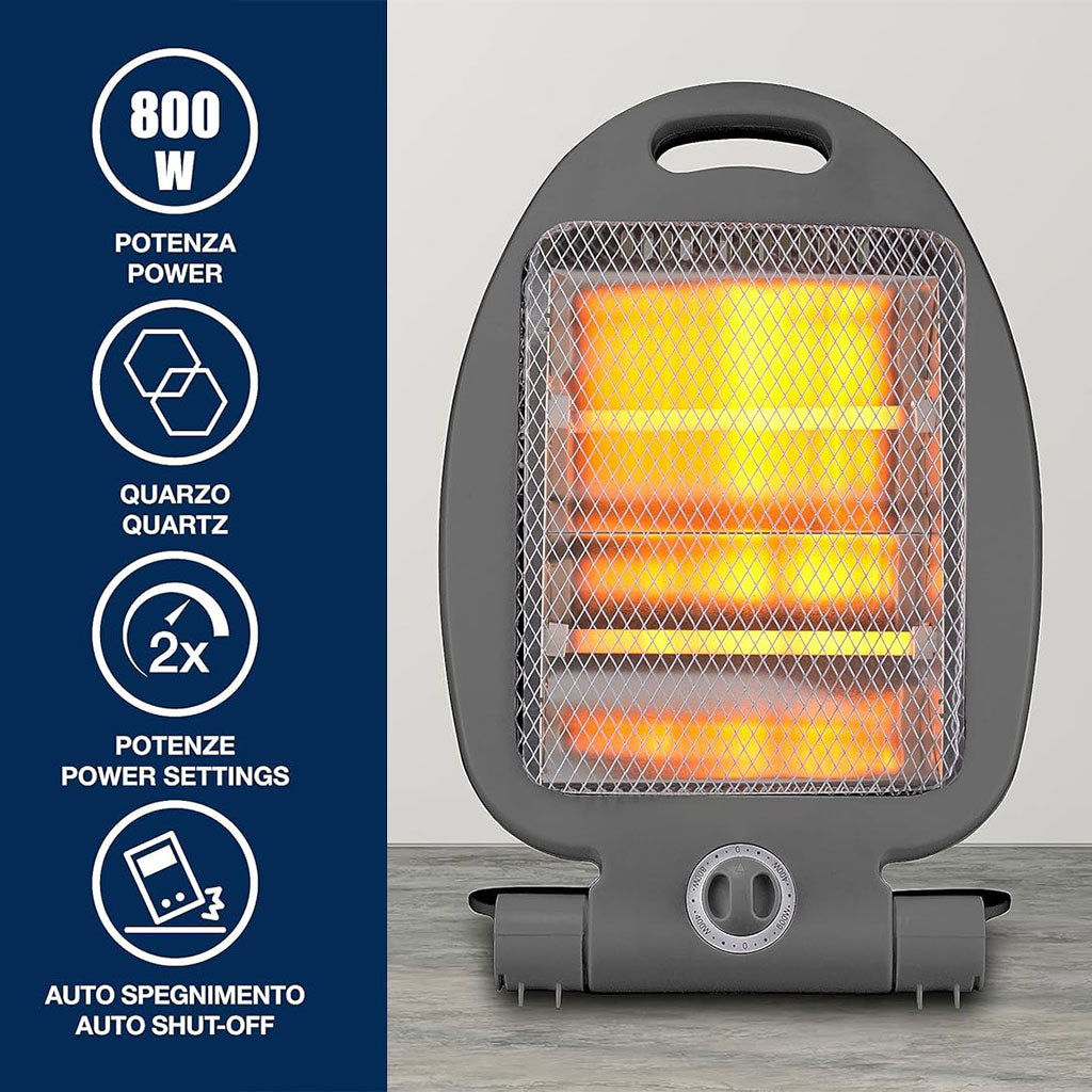 Radiateur Soufflant Céramique 500W Intelligent Portable Chaleur Rapide Surchauffe Sécurisée