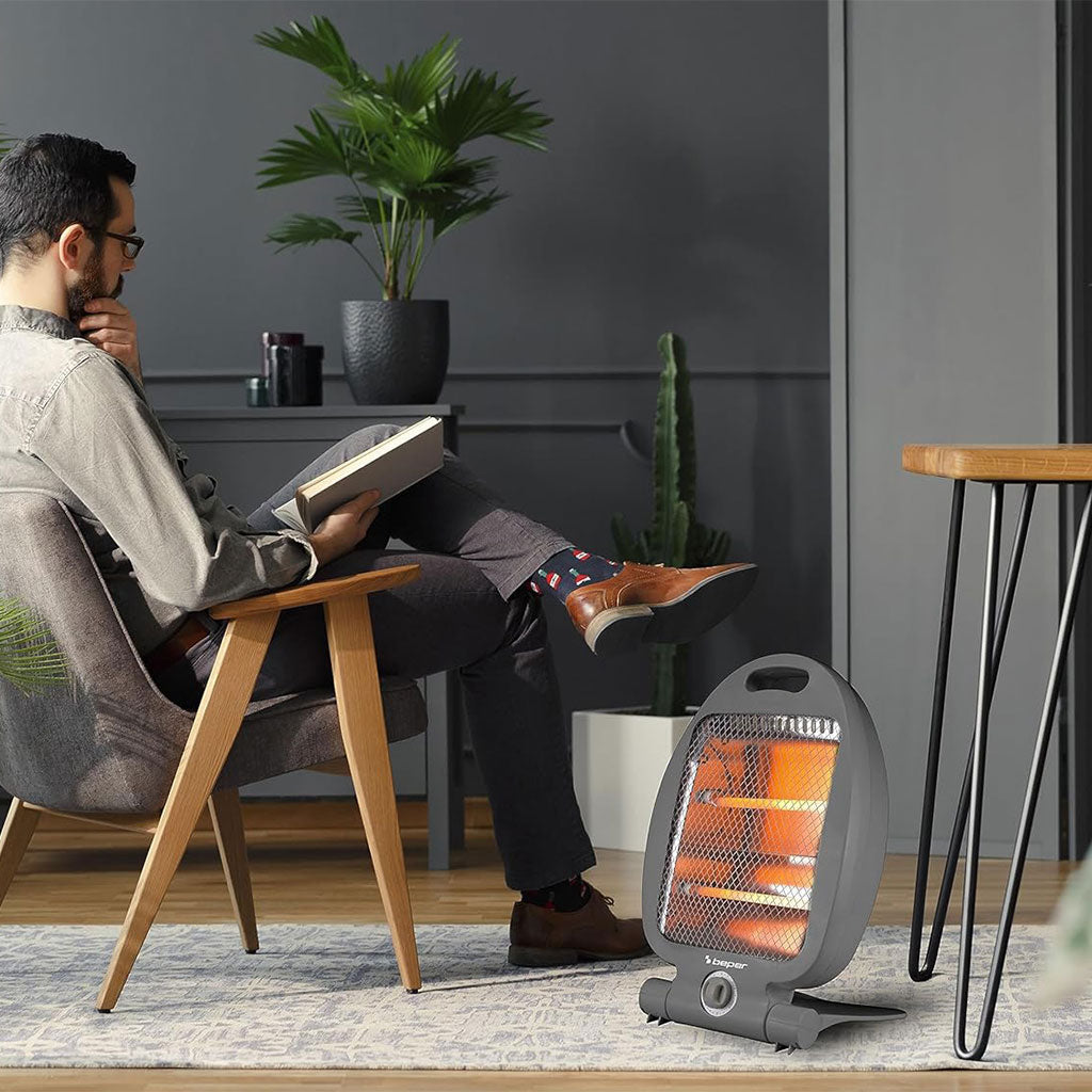 Radiateur Soufflant Céramique 500W Intelligent Portable Chaleur Rapide Surchauffe Sécurisée