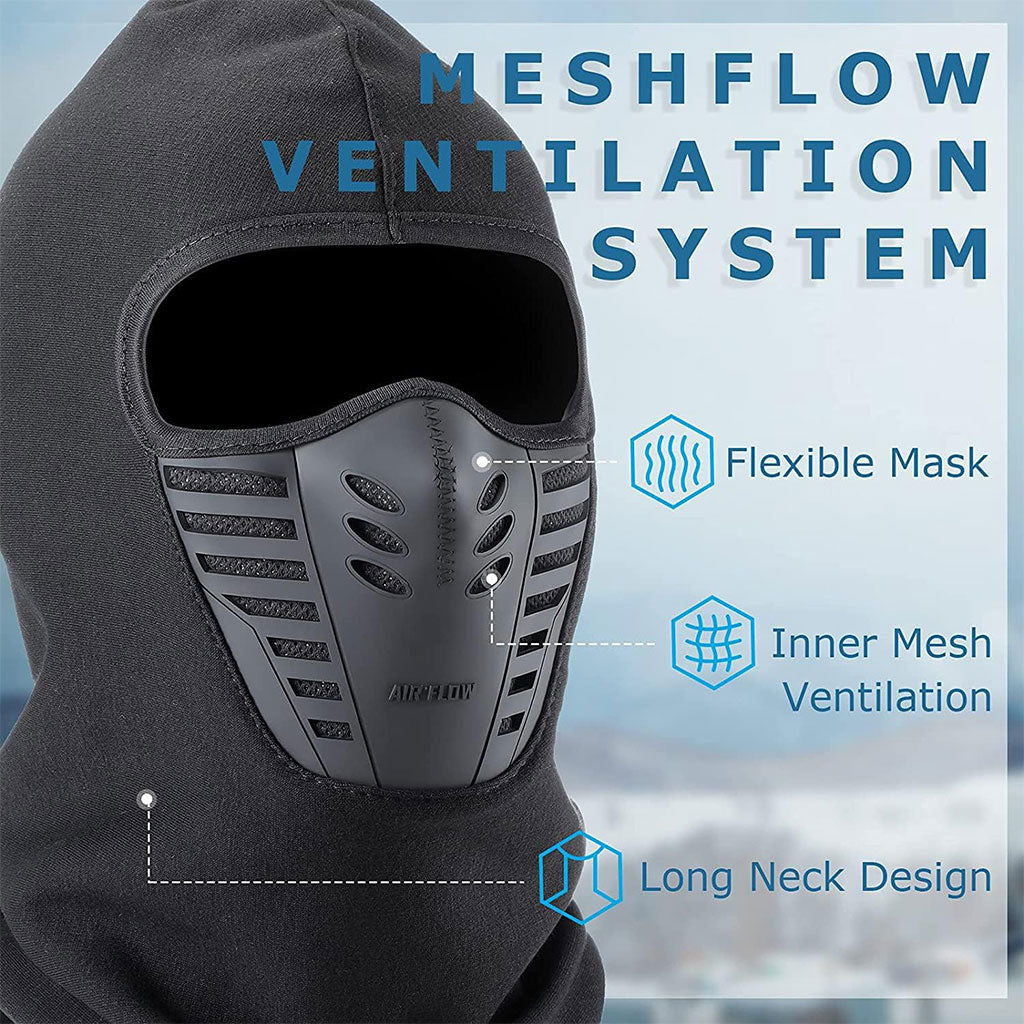 Pack Cagoule d’Hiver Excefore avec Gants Thermiques pour Écran Tactile